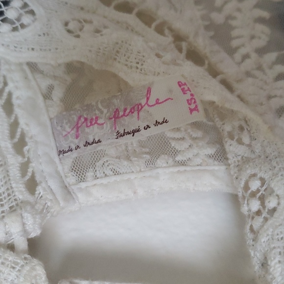 Free People Victor Victorian Lace Mini Dress - Picture 4 of 6